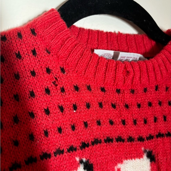 Vintage 1980s Wool Sweater with Sheep Pattern - Picture 3 of 7